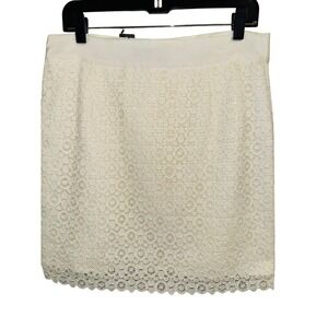 The Limited Cream Lace Mini Skirt Size‎ 10 Women's Party Cocktail Lined  NEW